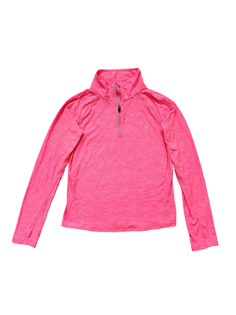 Old Navy Active Bright Pink Quarter-Zip Long Sleeve Top